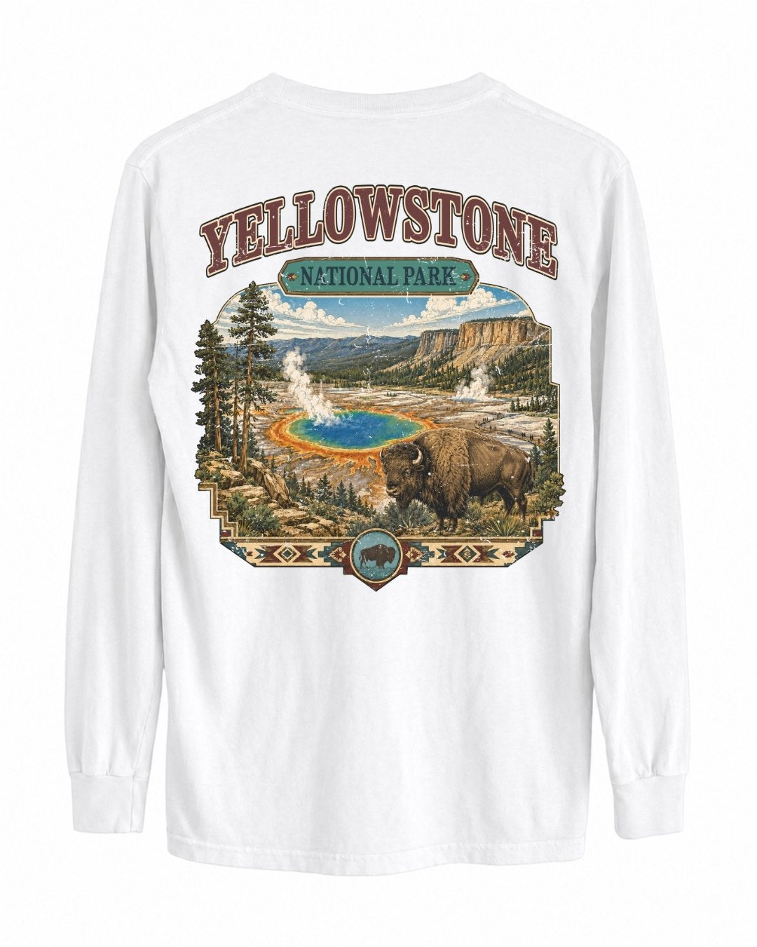 Yellowstone National Park LONG-SLEEVE back