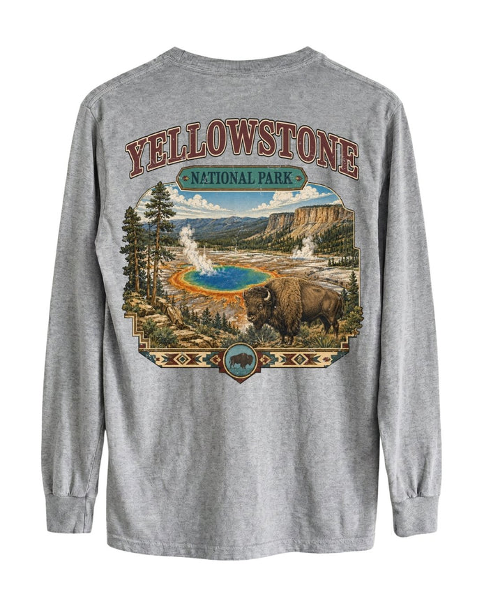Yellowstone National Park LONG-SLEEVE back