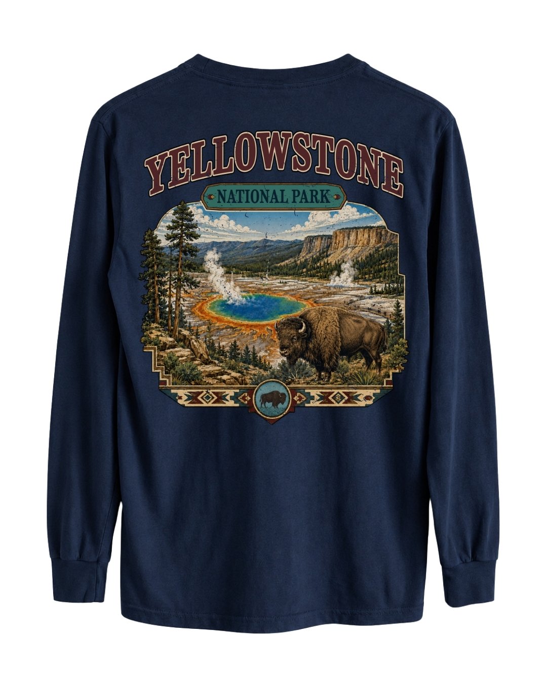 Yellowstone National Park LONG-SLEEVE back