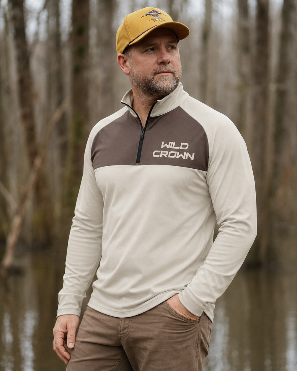 Long-Sleeve lifestyle - Wild Crown Camo Layering Series