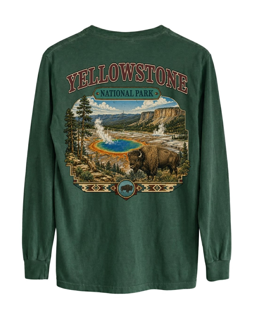 Yellowstone National Park LONG-SLEEVE back