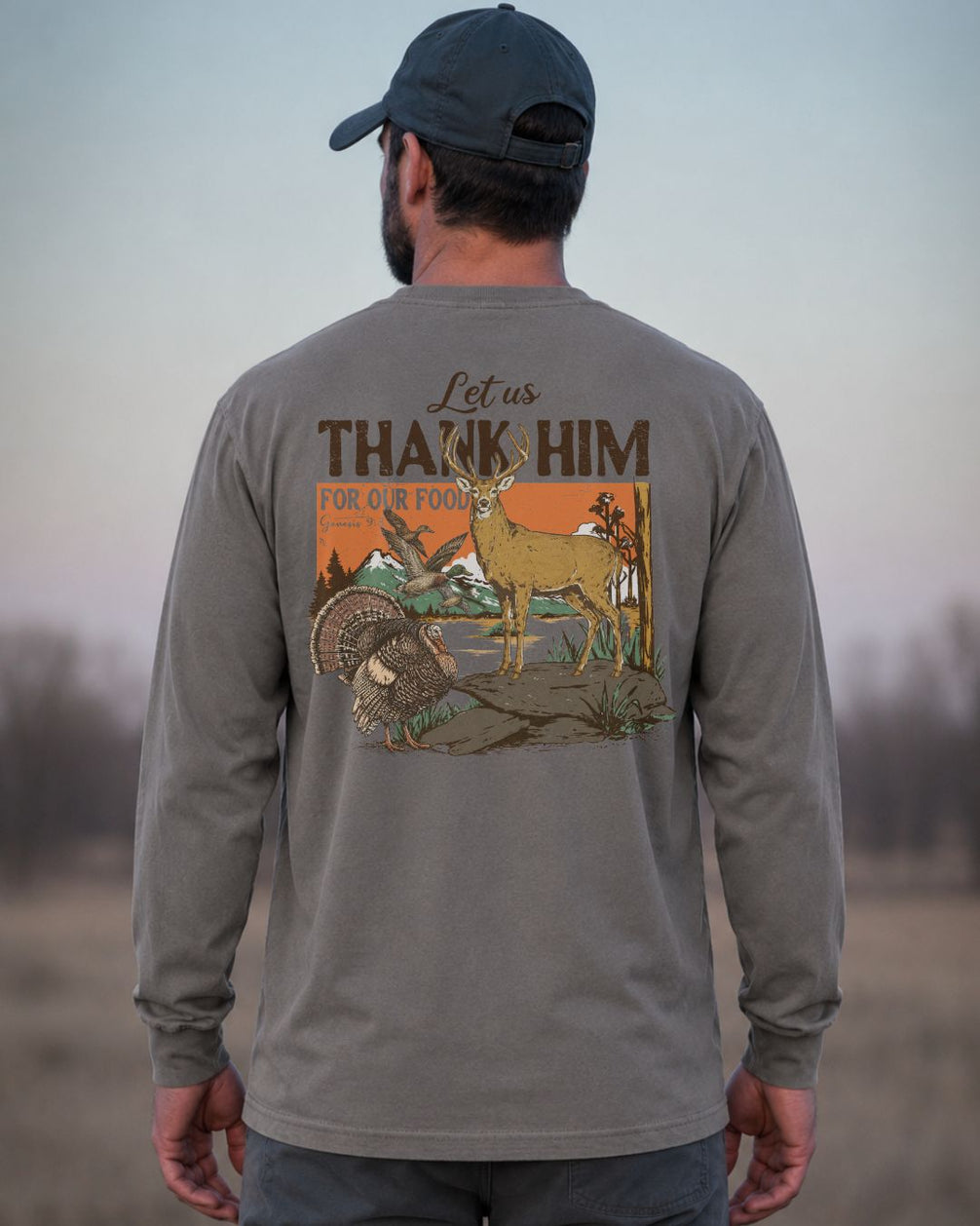 Outdoors Thank Him Long-sleeve