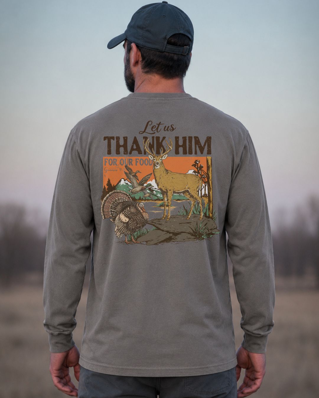 Outdoors Thank Him Long-sleeve