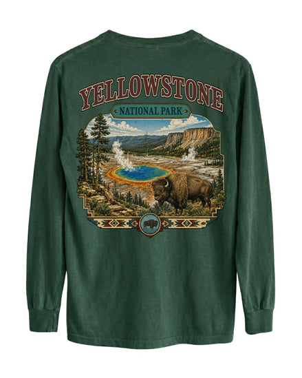Yellowstone National Park LONG-SLEEVE back