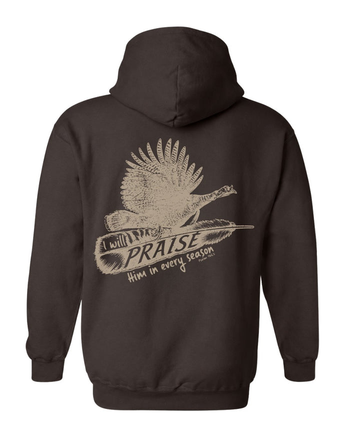 Faith And Turkey Feather Hoodie
