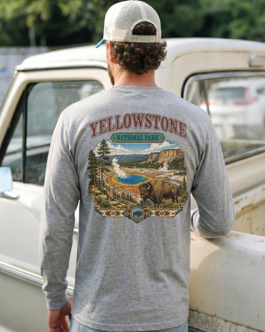 Yellowstone National Park LONG-SLEEVE back