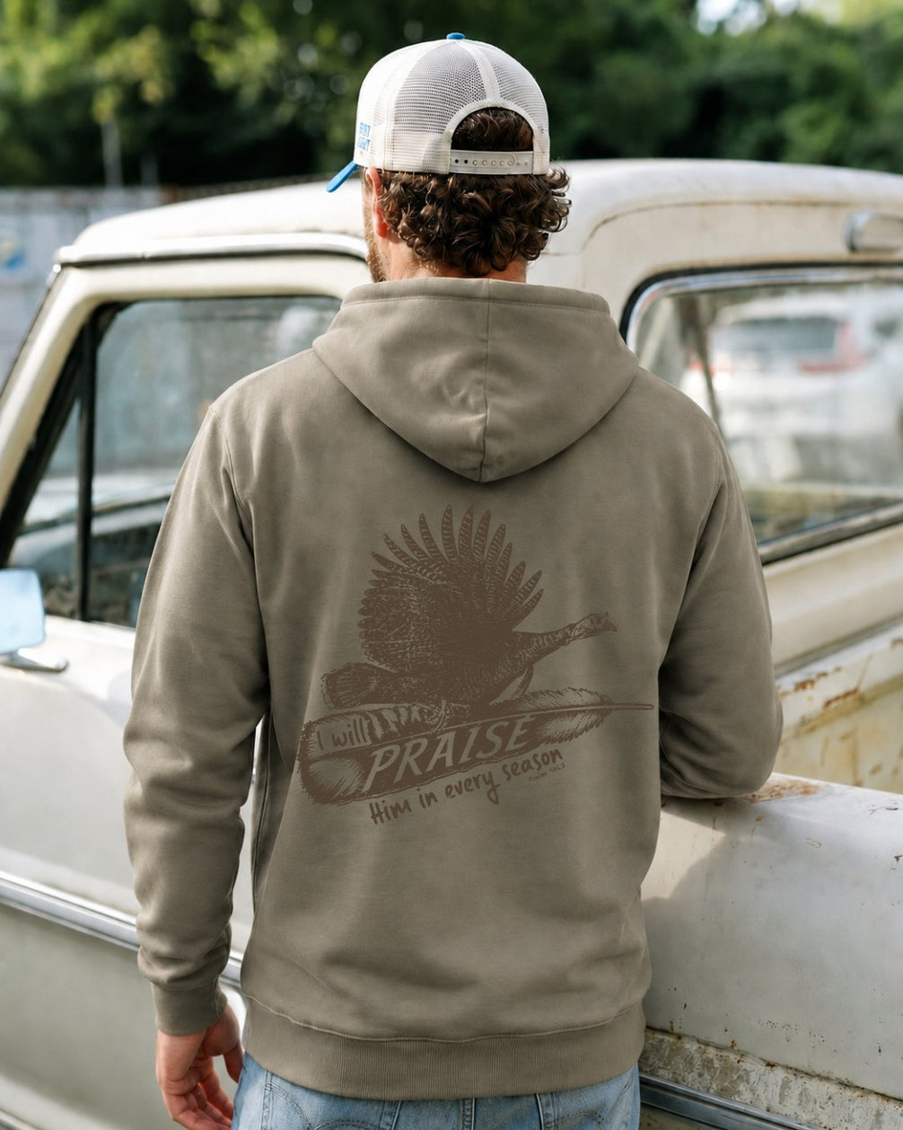 Faith And Turkey Feather Hoodie