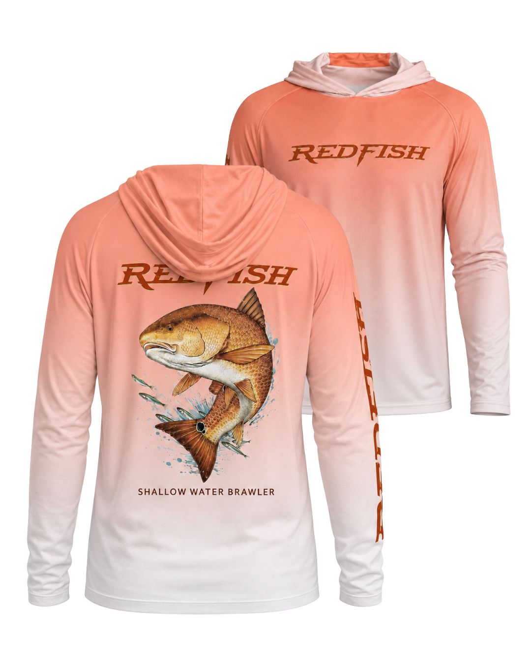 Shallow Water Brawler Redfish Sun Protection Hoodie