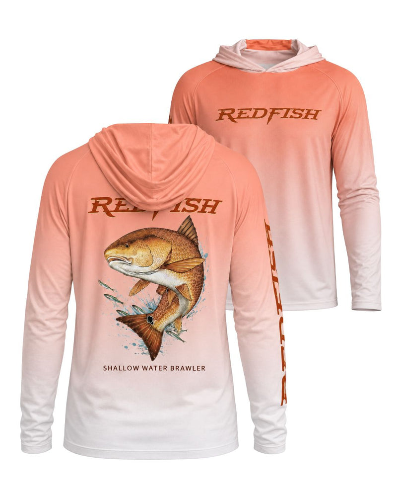 Shallow Water Brawler Redfish Sun Protection Hoodie
