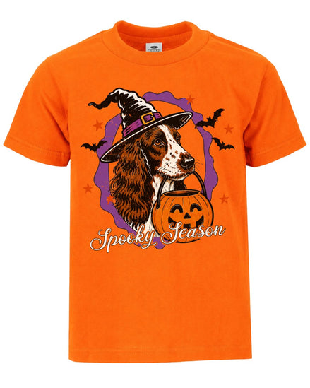 Spooky Season Witch Spaniel Dog Hunting T-shirt