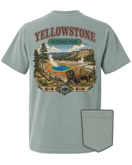 Yellowstone National Park POCKET Tee