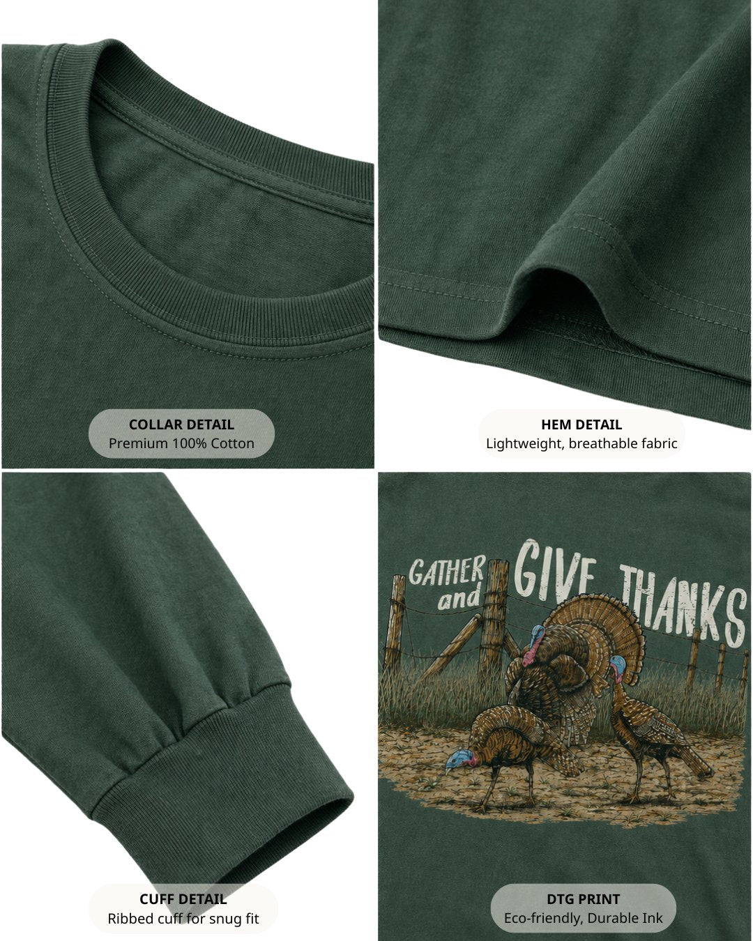 Gather And Give Thanks Long-sleeve
