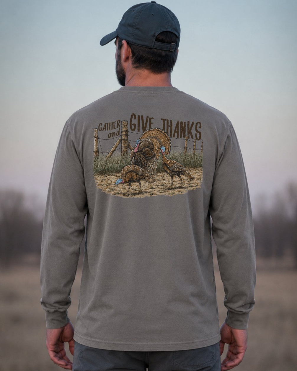 Gather And Give Thanks Long-sleeve