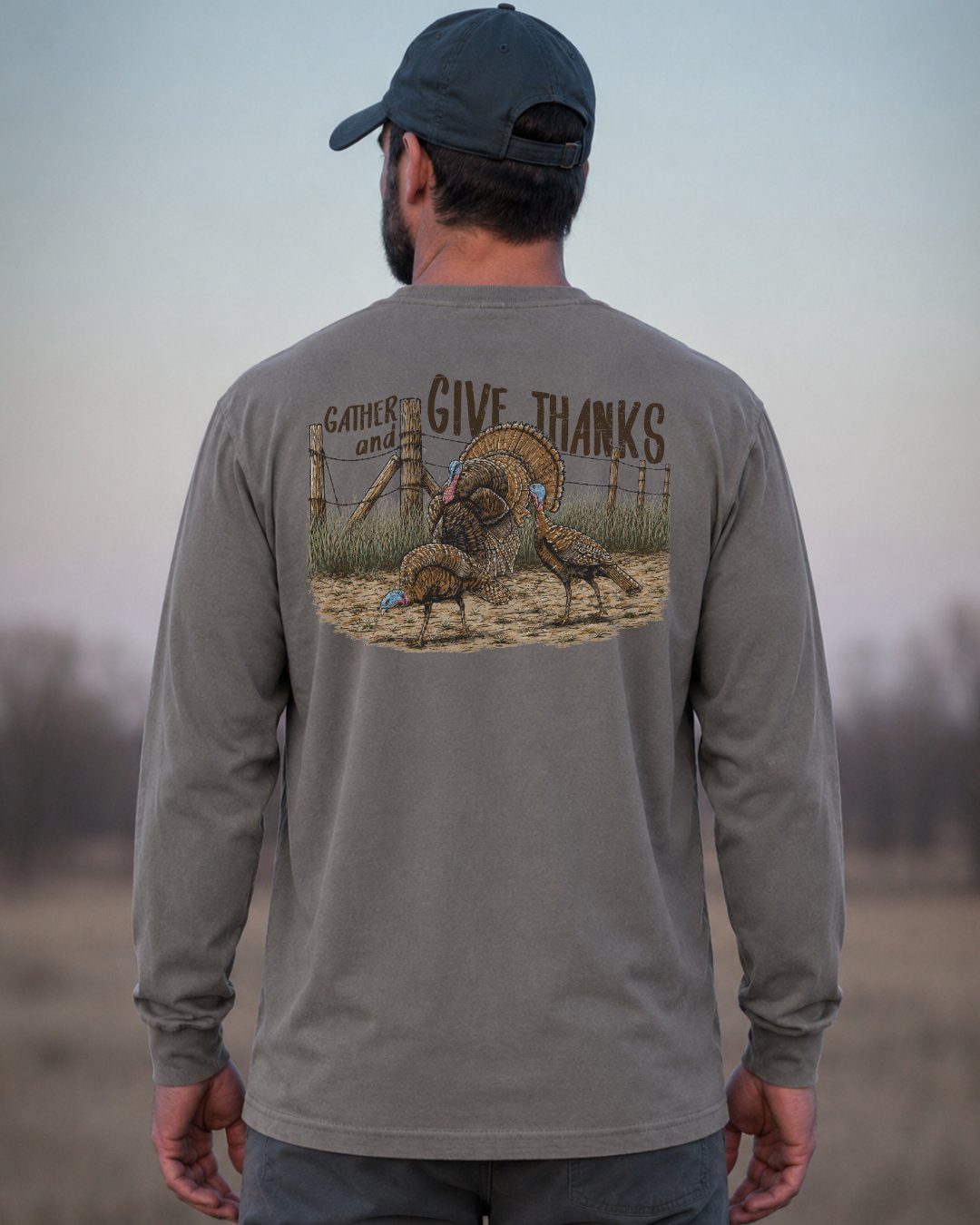 Gather And Give Thanks Long-sleeve