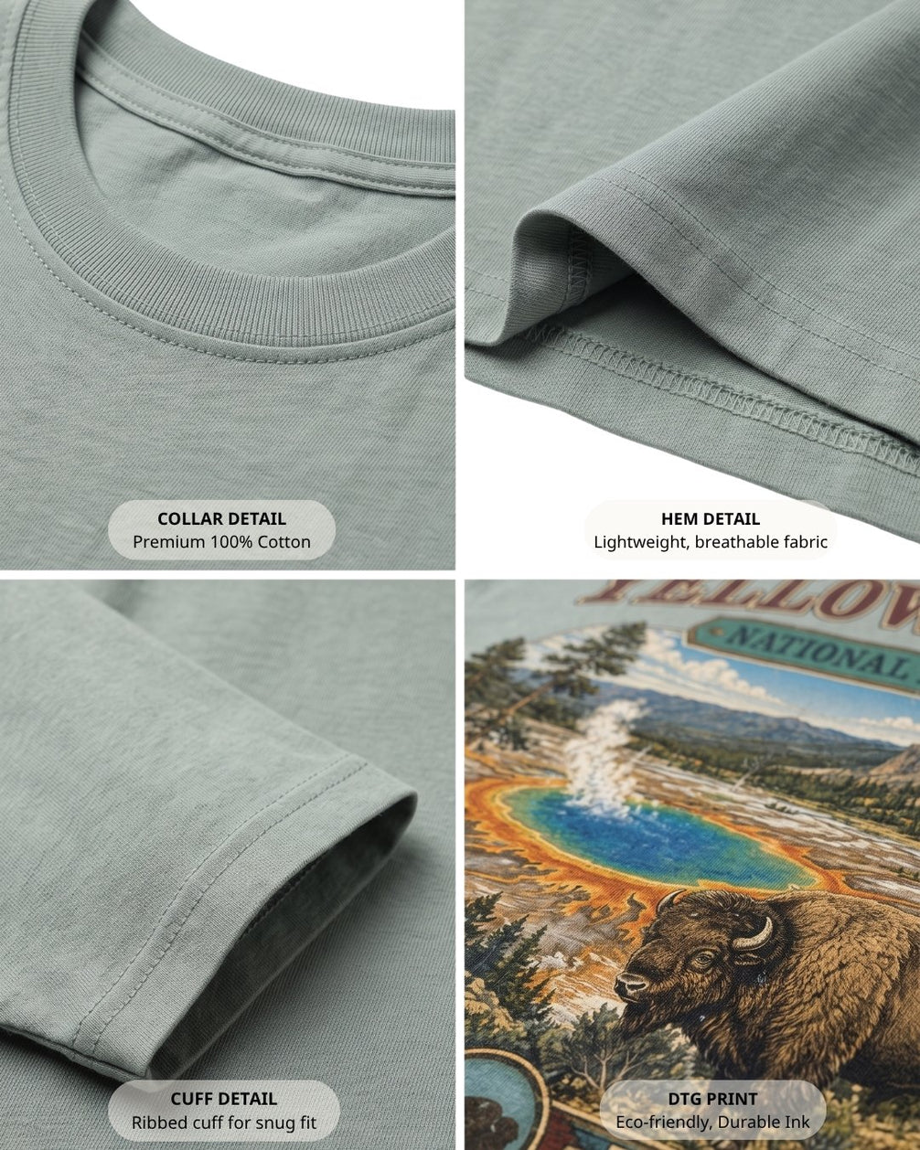 Yellowstone National Park POCKET Tee