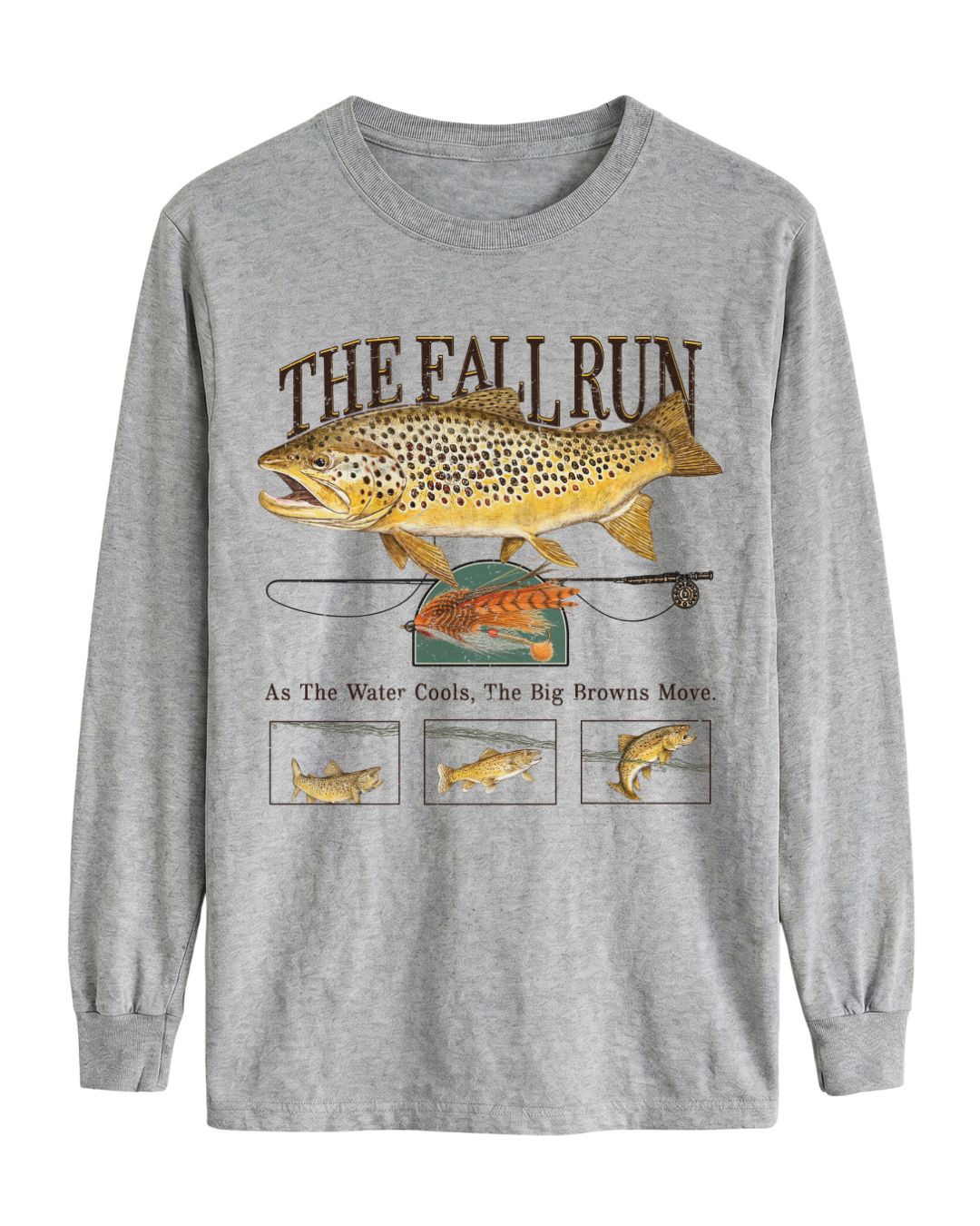 Fall Brown Trout Migration Long-sleeve