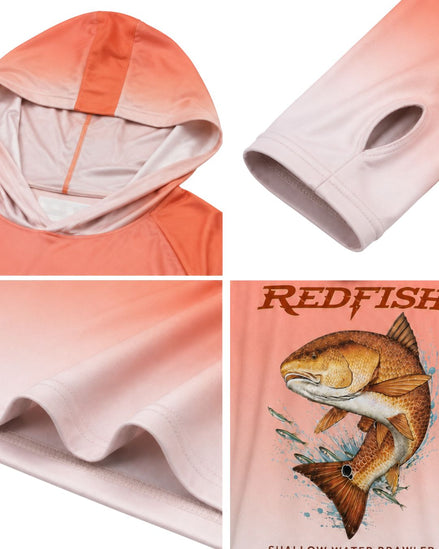 Shallow Water Brawler Redfish Sun Protection Hoodie