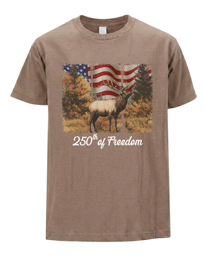 250 Years Of USA With Elk T-shirt