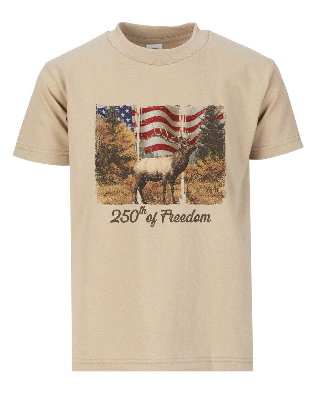 250 Years Of USA With Elk T-shirt