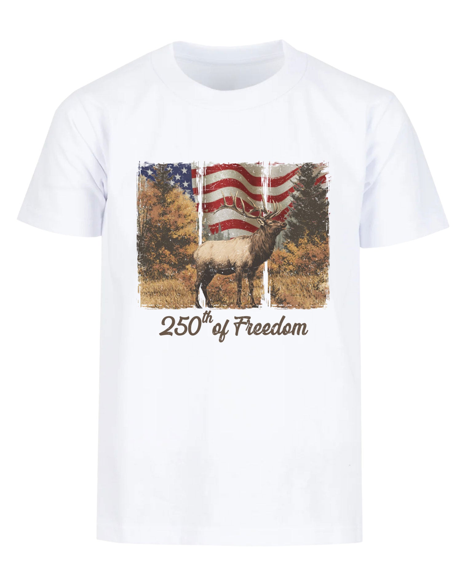 250 Years Of USA With Elk T-shirt