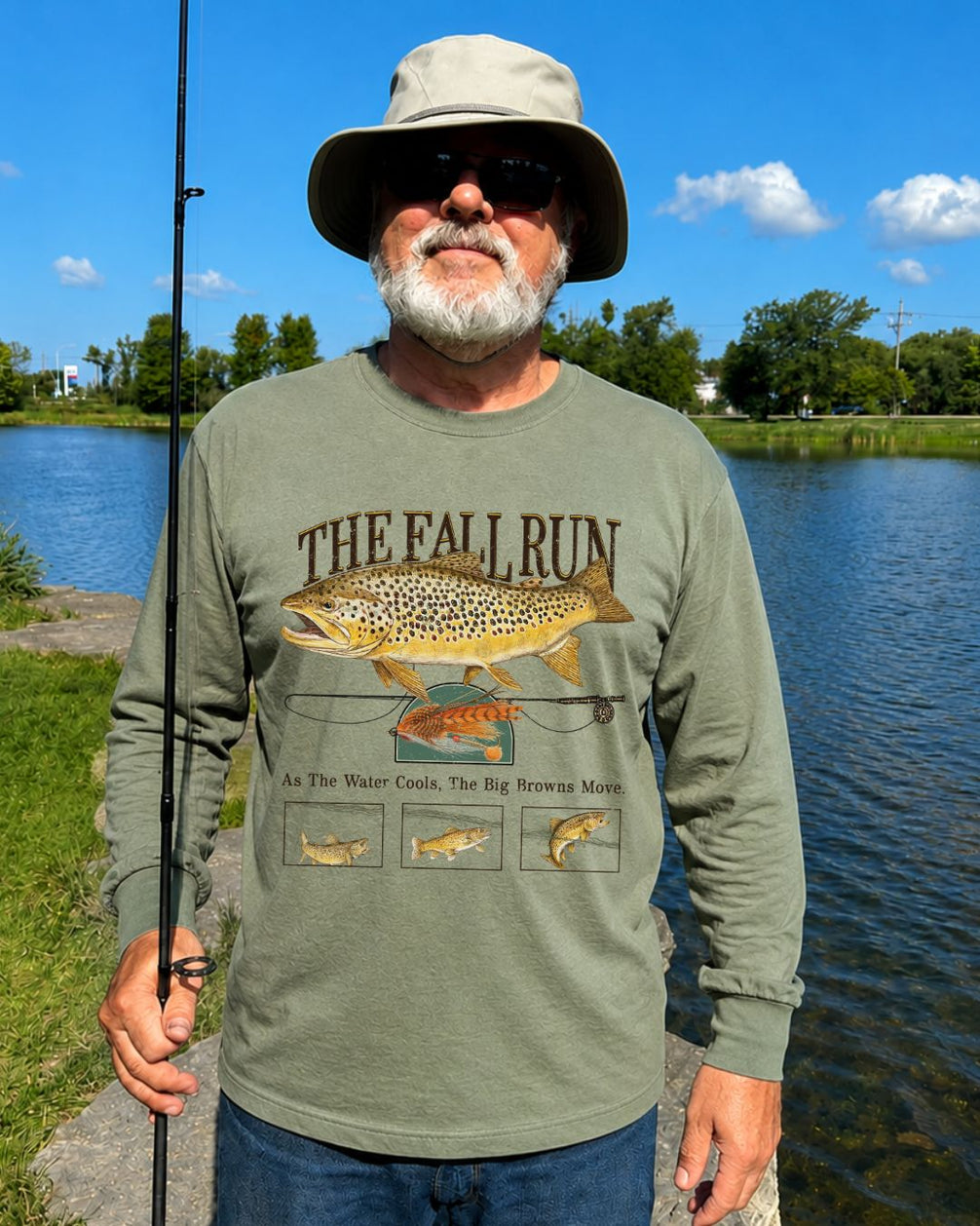 Fall Brown Trout Migration Long-sleeve