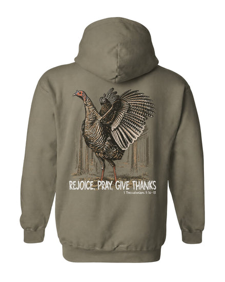 Rejoice, Pray, Give Thanks Hoodie
