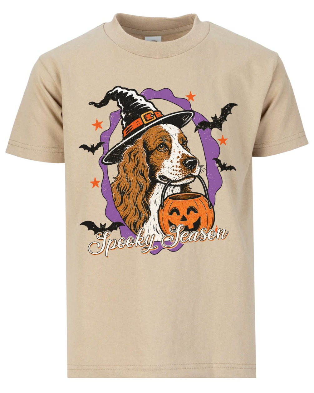 Spooky Season Witch Spaniel Dog Hunting T-shirt