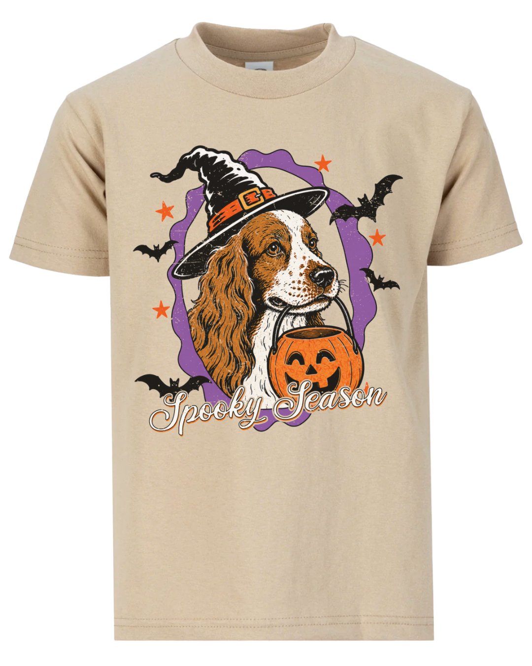 Spooky Season Witch Spaniel Dog Hunting T-shirt