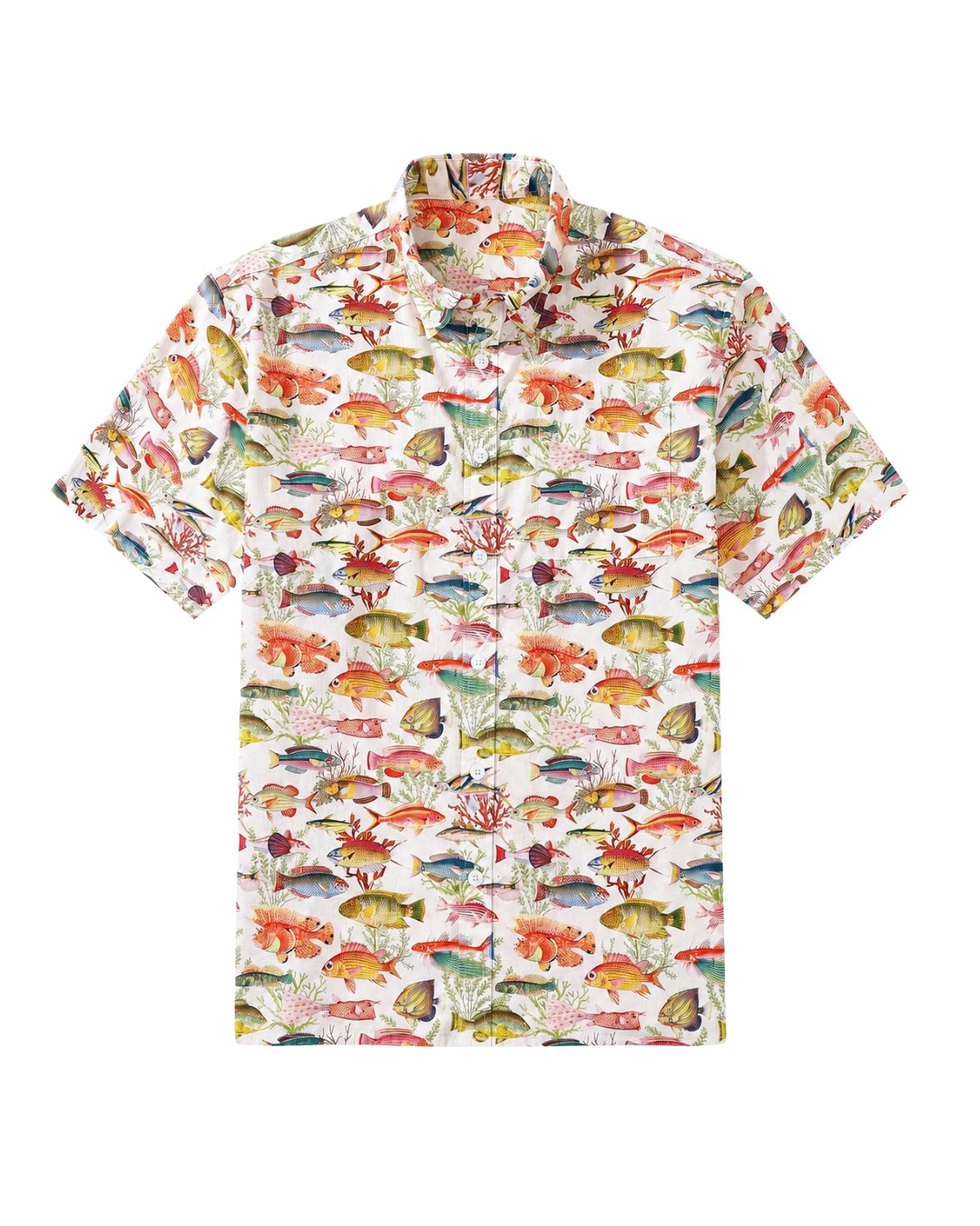 Vibrant Reef Fish Men's Breathable Shirt