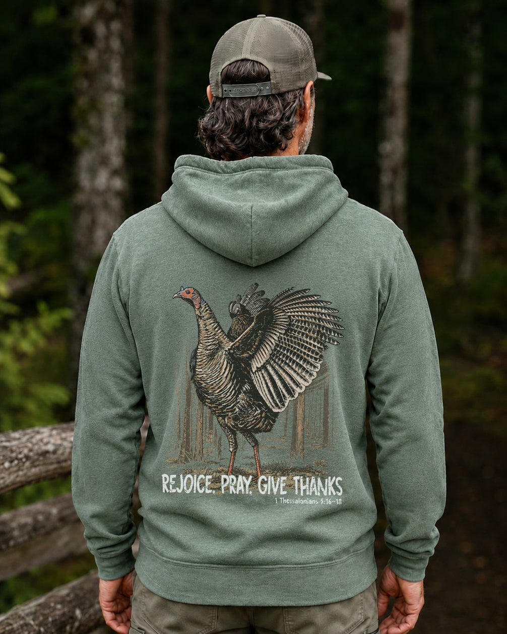Rejoice, Pray, Give Thanks Hoodie