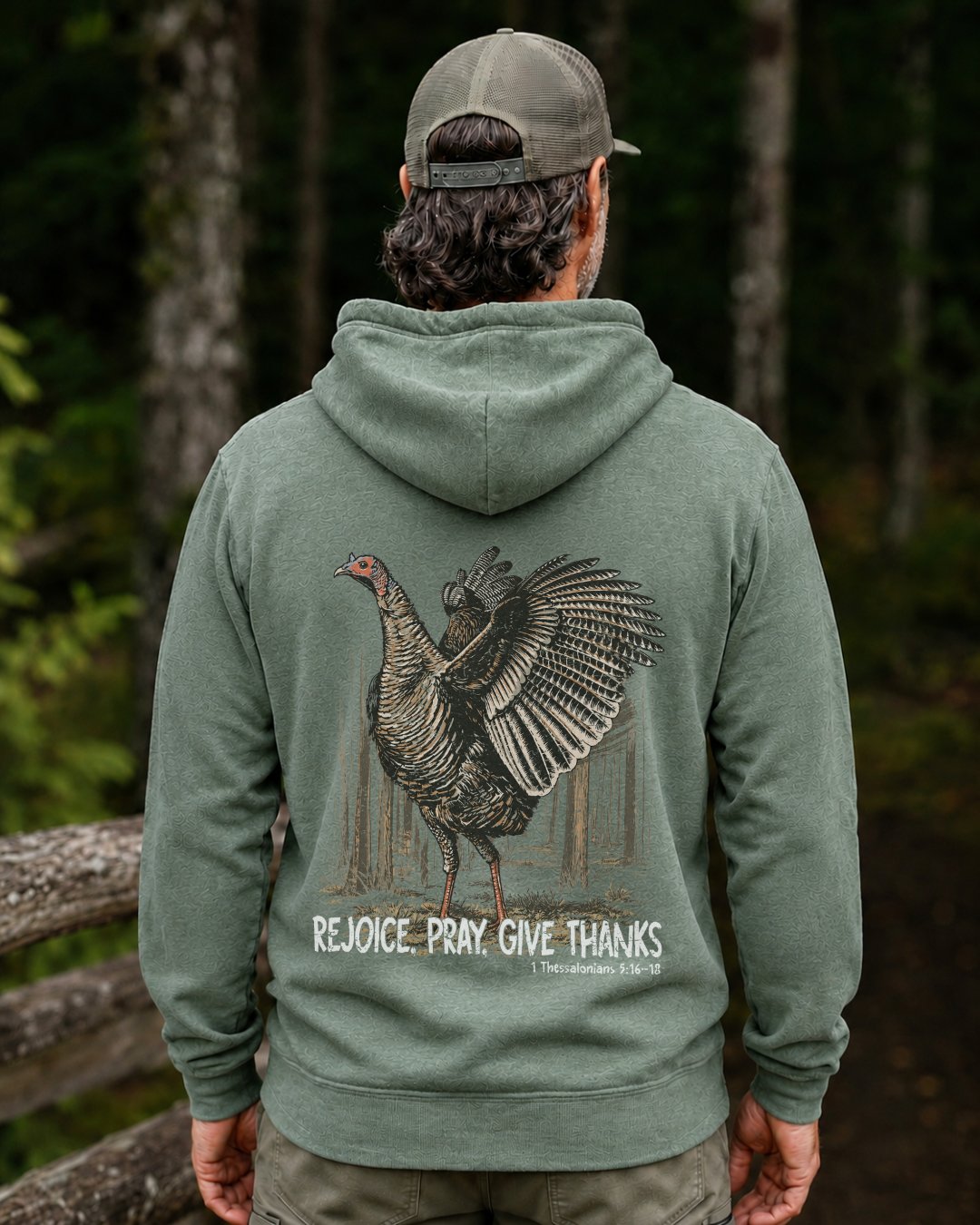 Rejoice, Pray, Give Thanks Hoodie