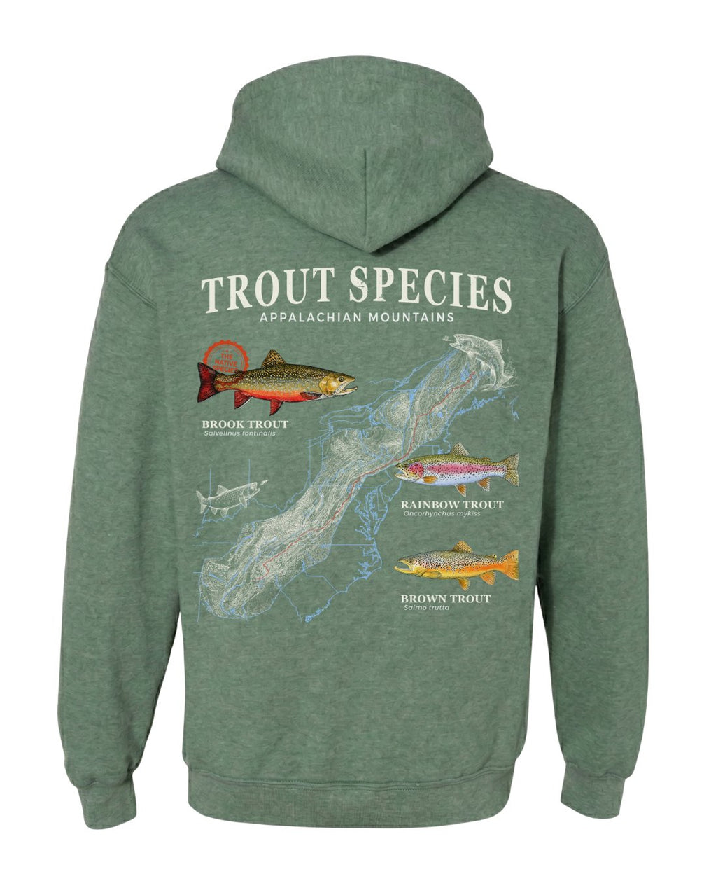 Trout Species Of The Appalachian Mountains HOODIE