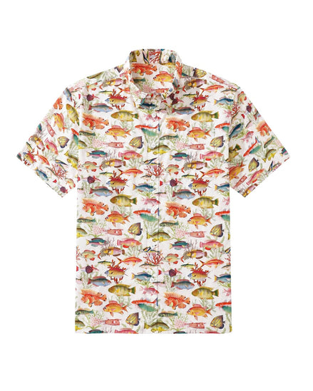 Vibrant Reef Fish Men's Breathable Shirt