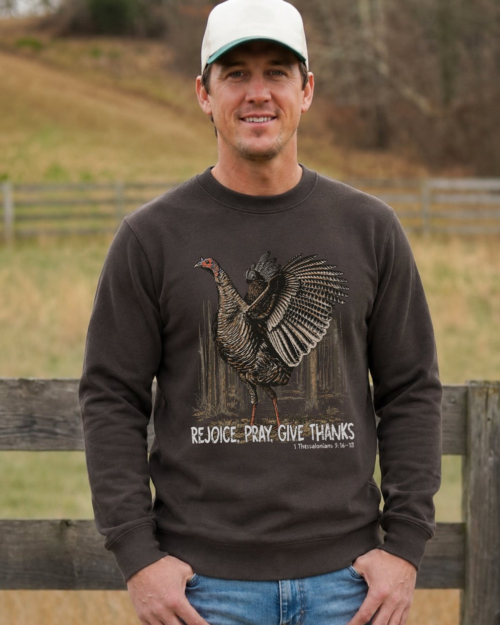 Rejoice, Pray, Give Thanks Sweatshirt