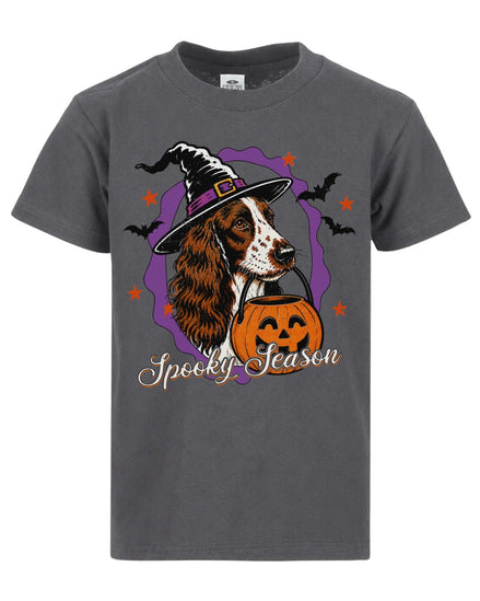 Spooky Season Witch Spaniel Dog Hunting T-shirt
