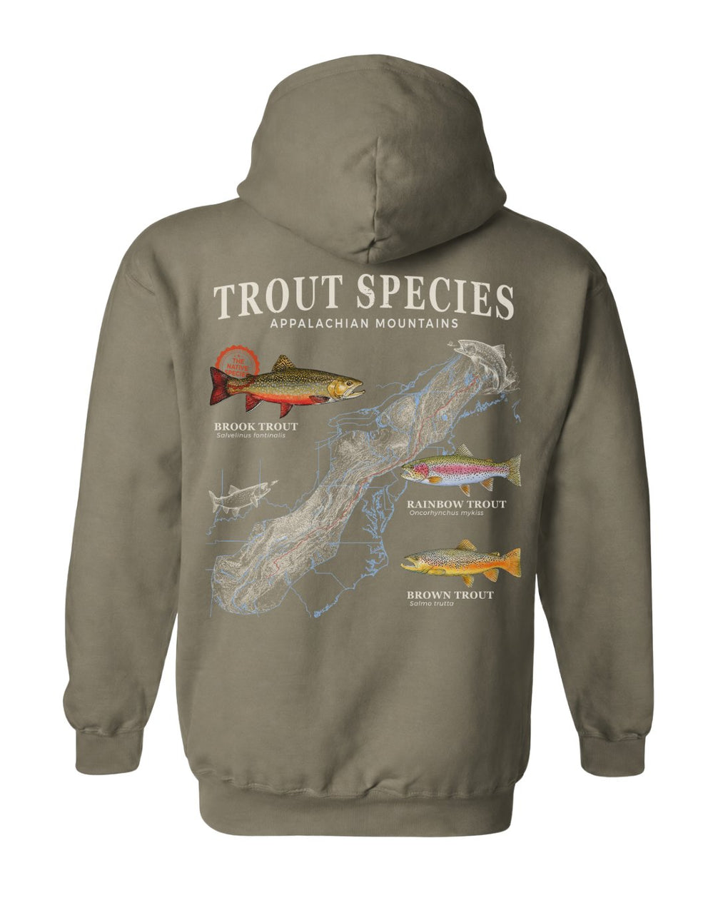 Trout Species Of The Appalachian Mountains HOODIE