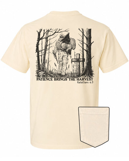 Patience Brings The Harvest POCKET Tee