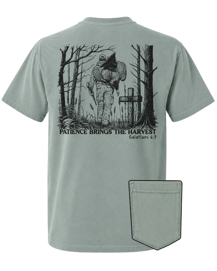 Patience Brings The Harvest POCKET Tee