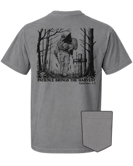 Patience Brings The Harvest POCKET Tee