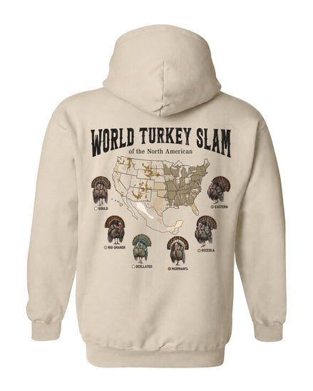 World Turkey Slam Subspecies Map Hoodie
