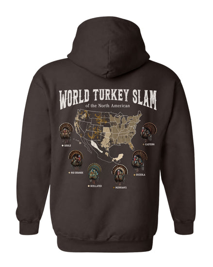 World Turkey Slam Subspecies Map Hoodie