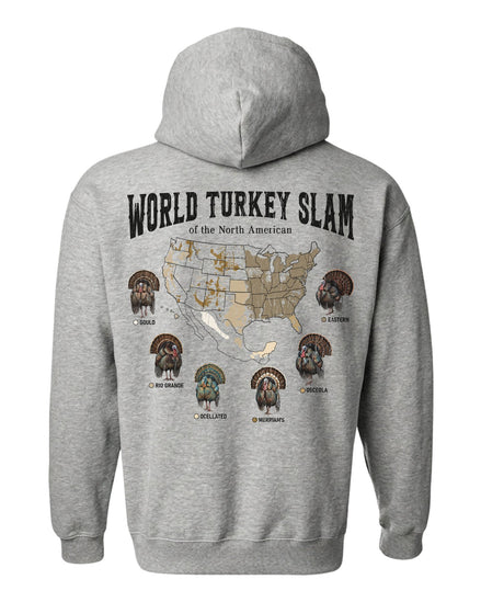 World Turkey Slam Subspecies Map Hoodie
