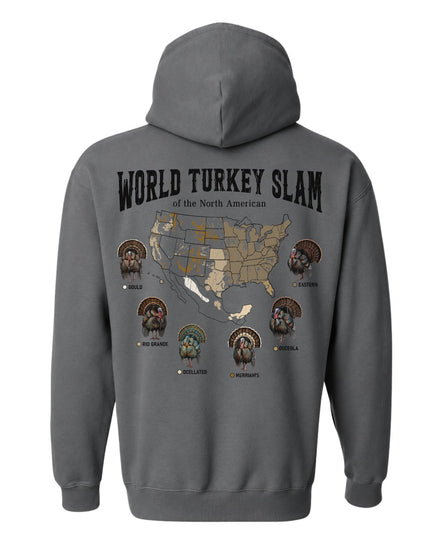 World Turkey Slam Subspecies Map Hoodie