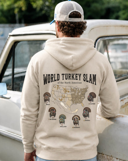 World Turkey Slam Subspecies Map Hoodie