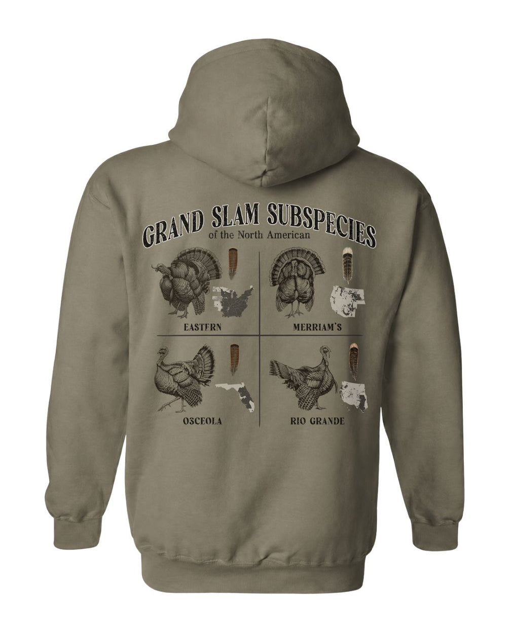 Grand Slam 4-Subspecies Hoodie - MILITARY GREEN