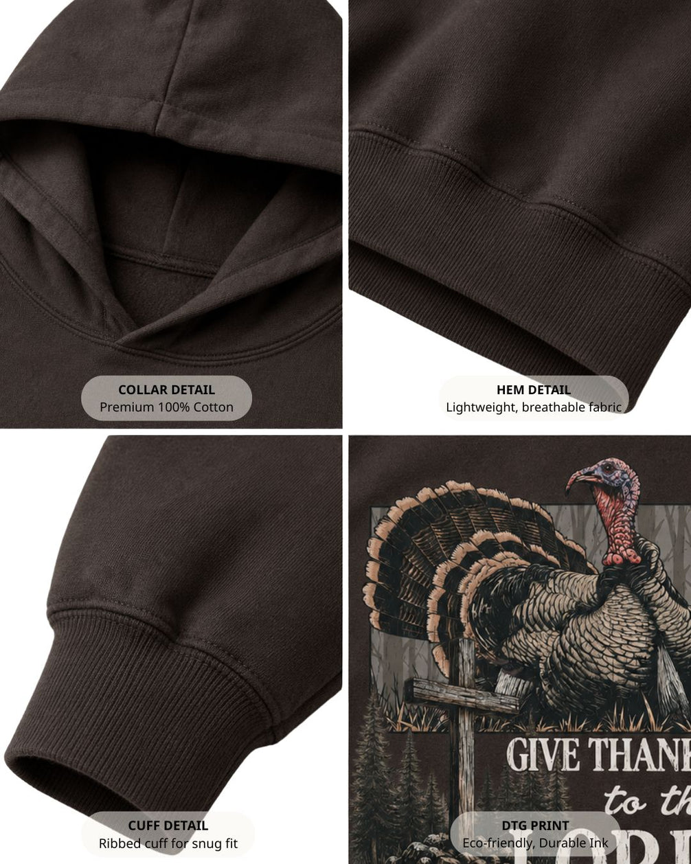 Give Thanks To The Lord Hoodie