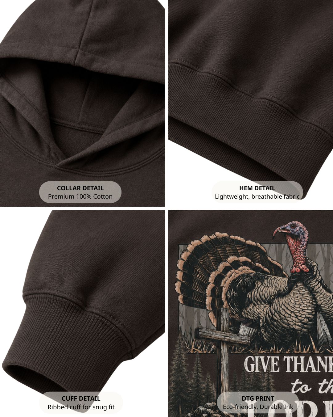 Give Thanks To The Lord Hoodie