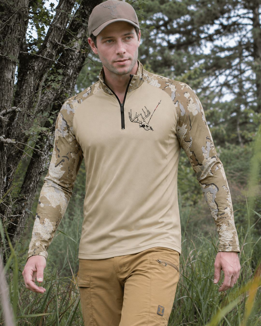 Long-Sleeve lifestyle - In It For Blood Camo Layering Series