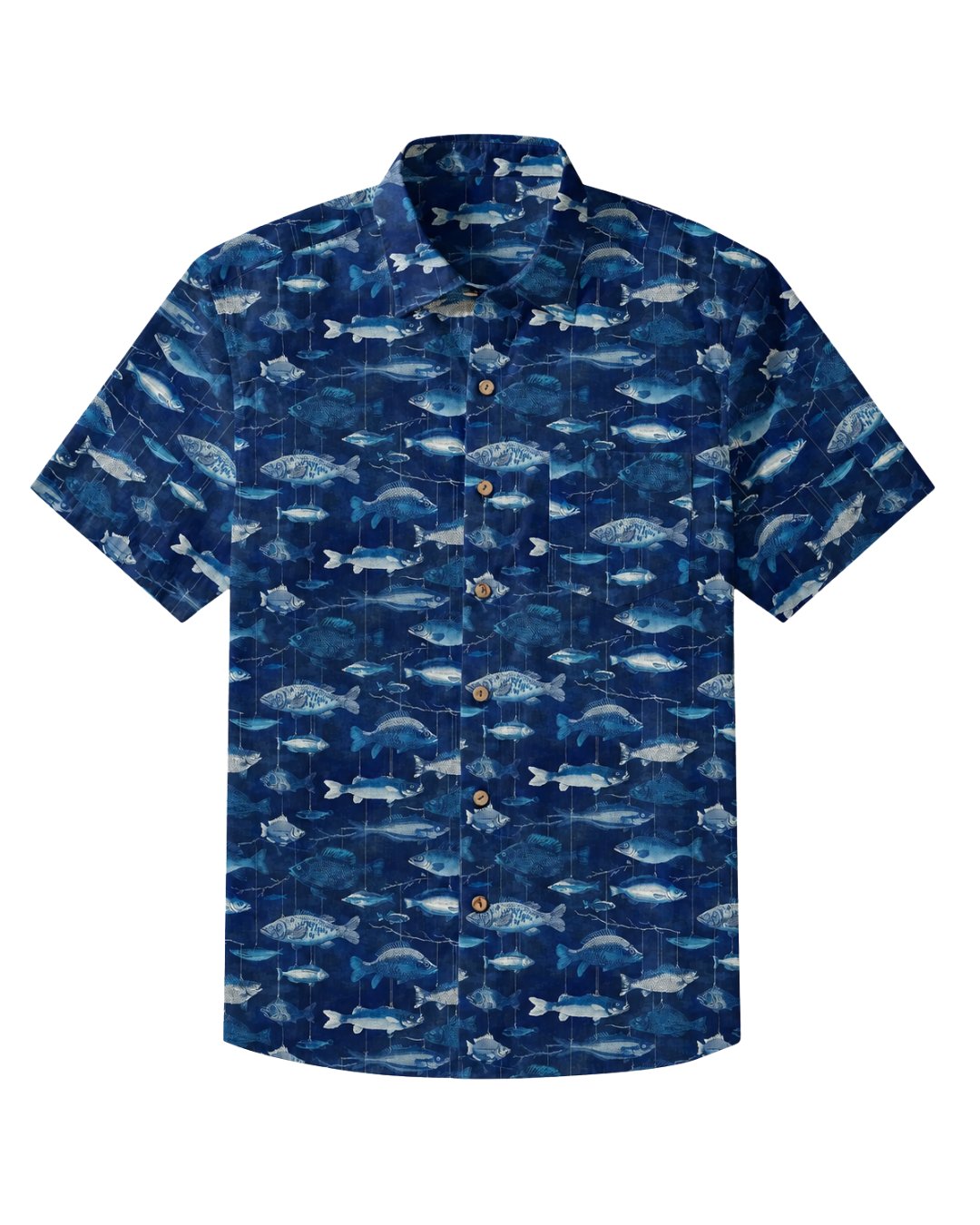 Deep Blue Angler Men's Breathable Shirt