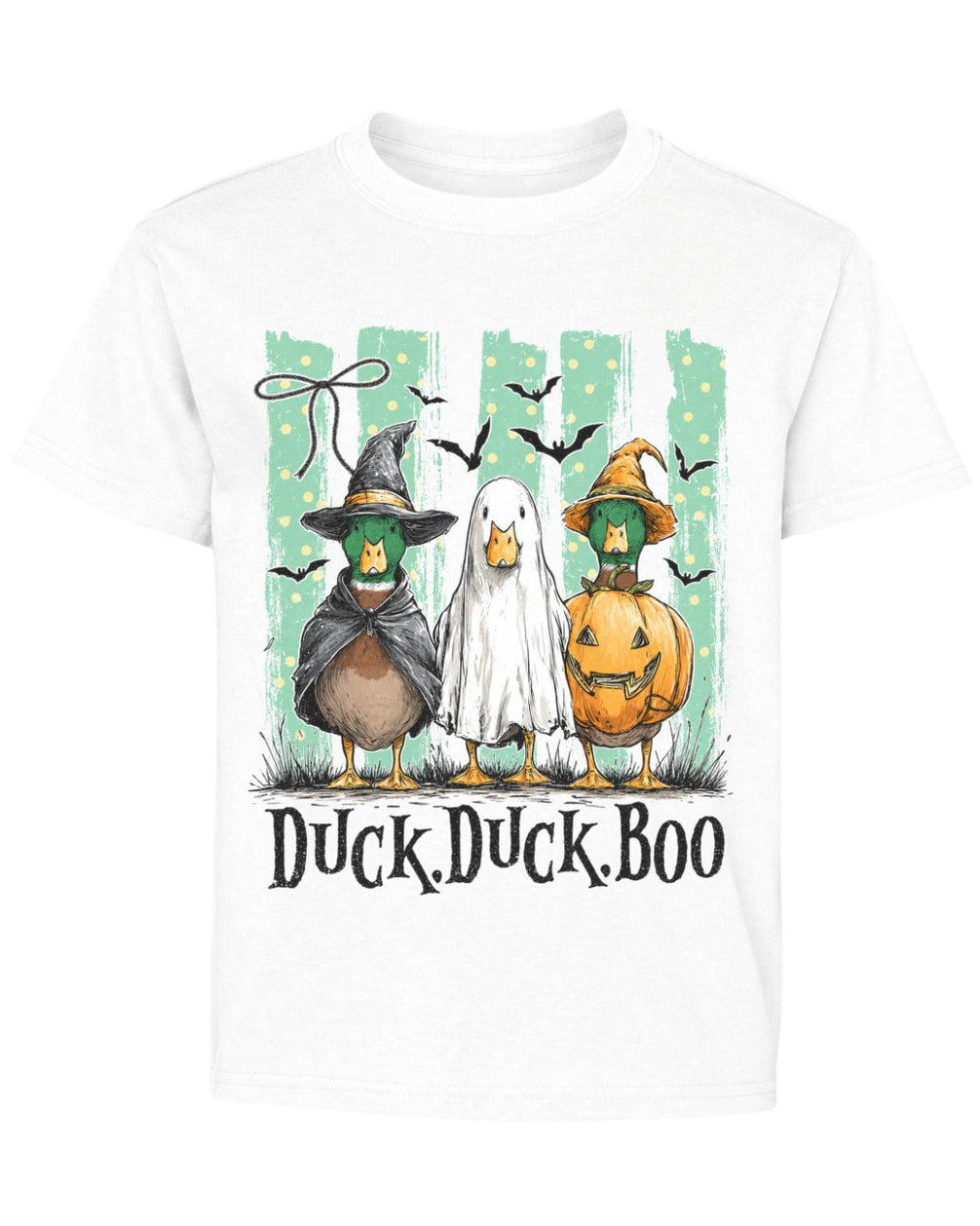 Duck Duck Boo Custome Halloween Youth Tee